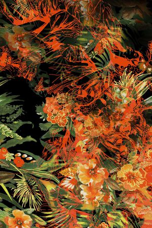 抽象印花花型图片