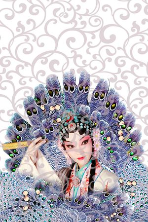 旗袍印花花型图片