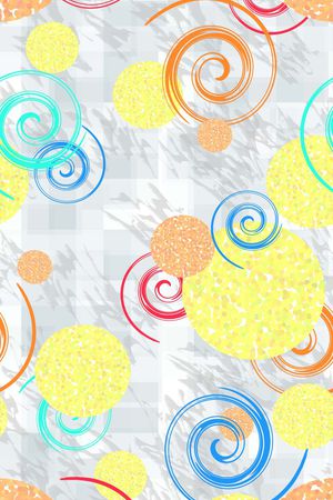 抽象印花花型图片
