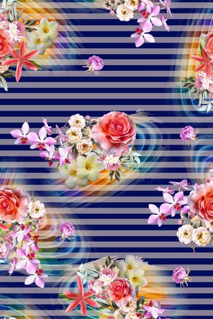 花卉印花花型图片