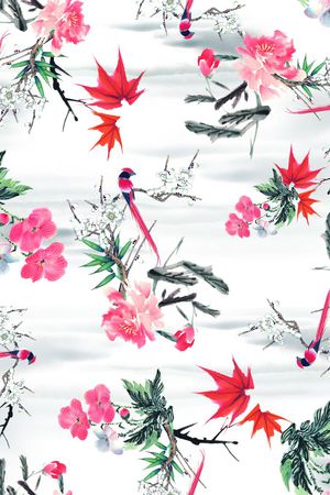 花卉印花花型图片