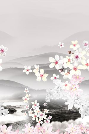 风景印花花型图片