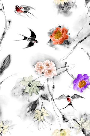 花卉印花花型图片