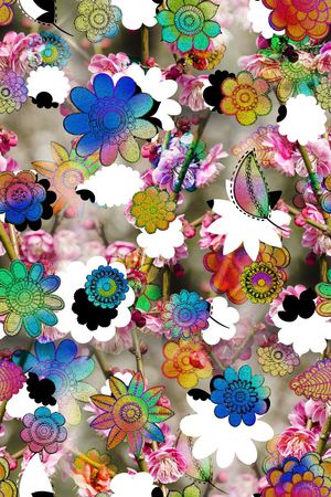 花卉印花花型图片