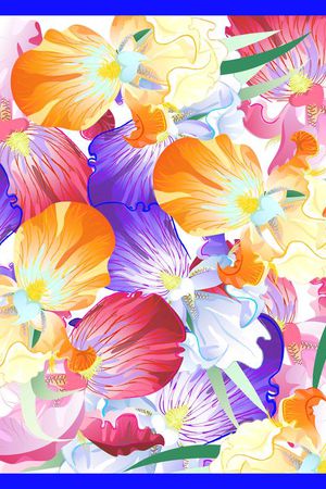 热带印花花型图片