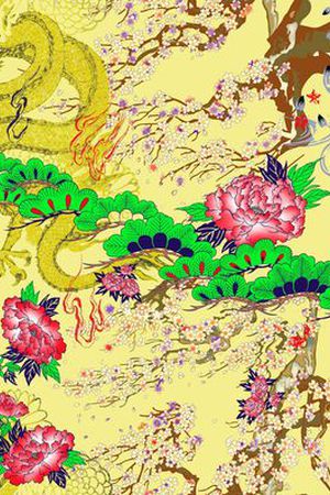中国风印花花型图片