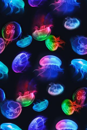 深海夜光印花花型图片