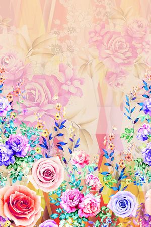 花卉印花花型图片