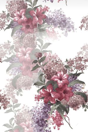 复古印花花型图片