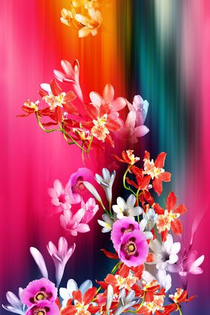 田园印花花型图片