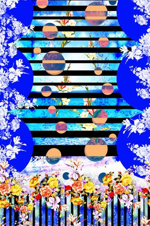波点印花花型图片