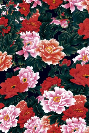 花卉印花花型图片