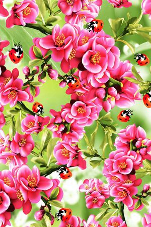 花卉印花花型图片