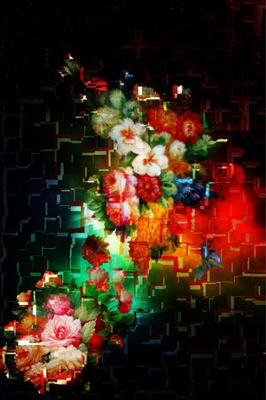 电子花卉印花花型图片