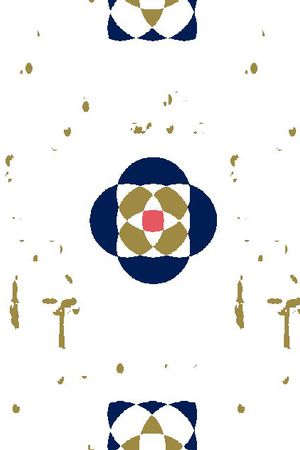 简单方块印花花型图片