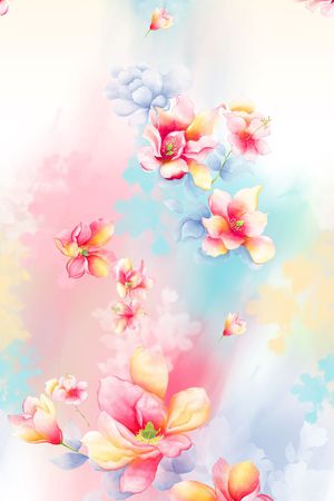 花卉印花花型图片