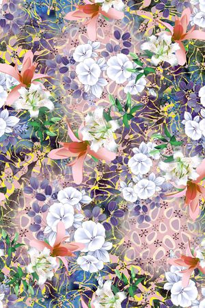 田园风印花花型图片