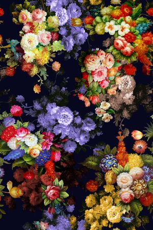 花卉印花花型图片