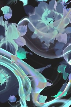 大花 流水 笔触印花花型图片