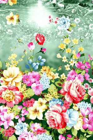 花卉印花花型图片