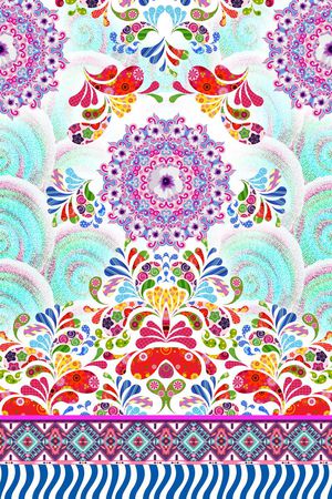 抽象印花花型图片