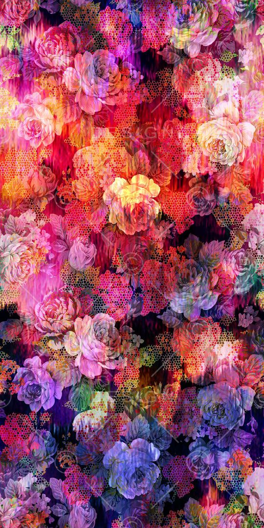 隐约印花花型图片