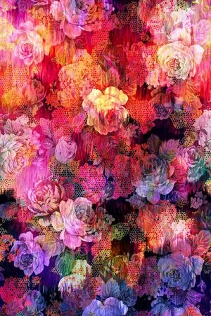 隐约印花花型图片