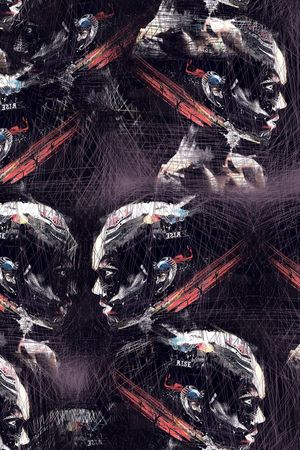 潮流印花花型图片
