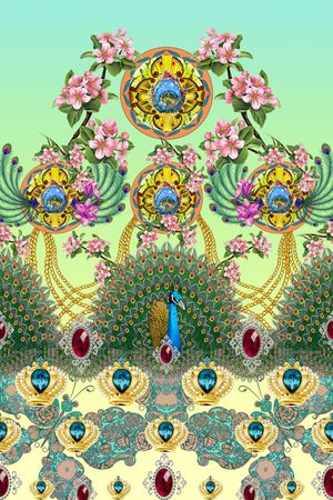 珠宝印花花型图片