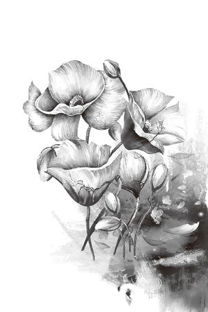 大花印花花型图片