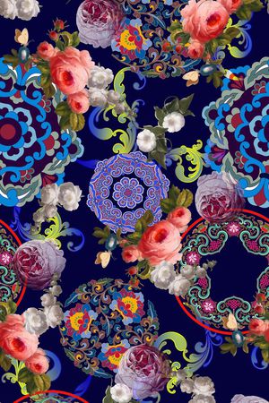 服装印花花型图片