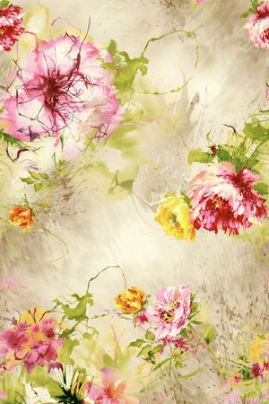 田园印花花型图片