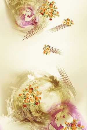 现代组合印花花型图片