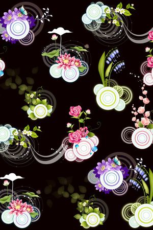 时尚流行印花花型图片