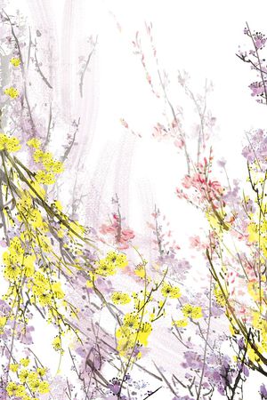 插画印花花型图片