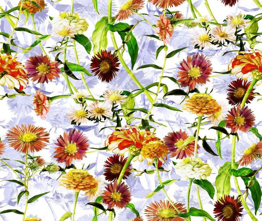 花卉印花花型图片