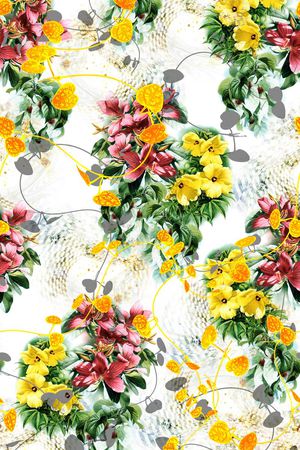 花卉印花花型图片
