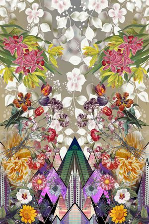 抽象印花花型图片