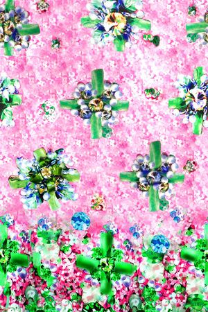 女孩印花花型图片