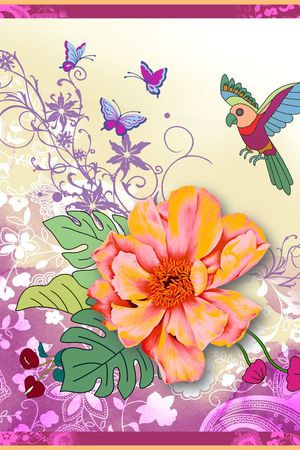 中国风印花花型图片