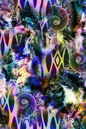 abstract印花花型图片