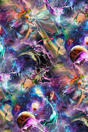 abstract印花花型图片