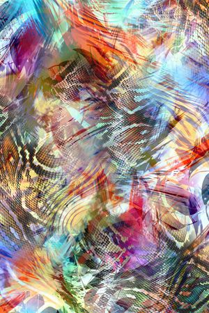 abstract印花花型图片