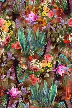 花卉印花花型图片