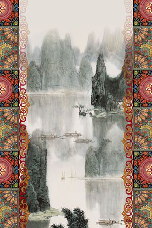 服装印花花型图片