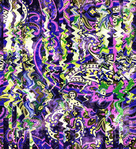 佩斯利印花花型图片