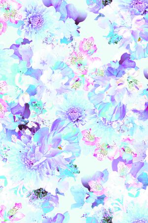 优雅清新印花花型图片
