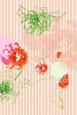 裤子印花花型图片