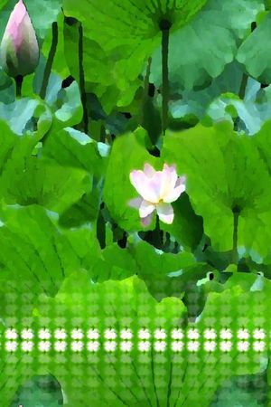 风景印花花型图片