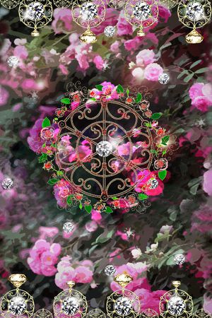 窗帘印花花型图片